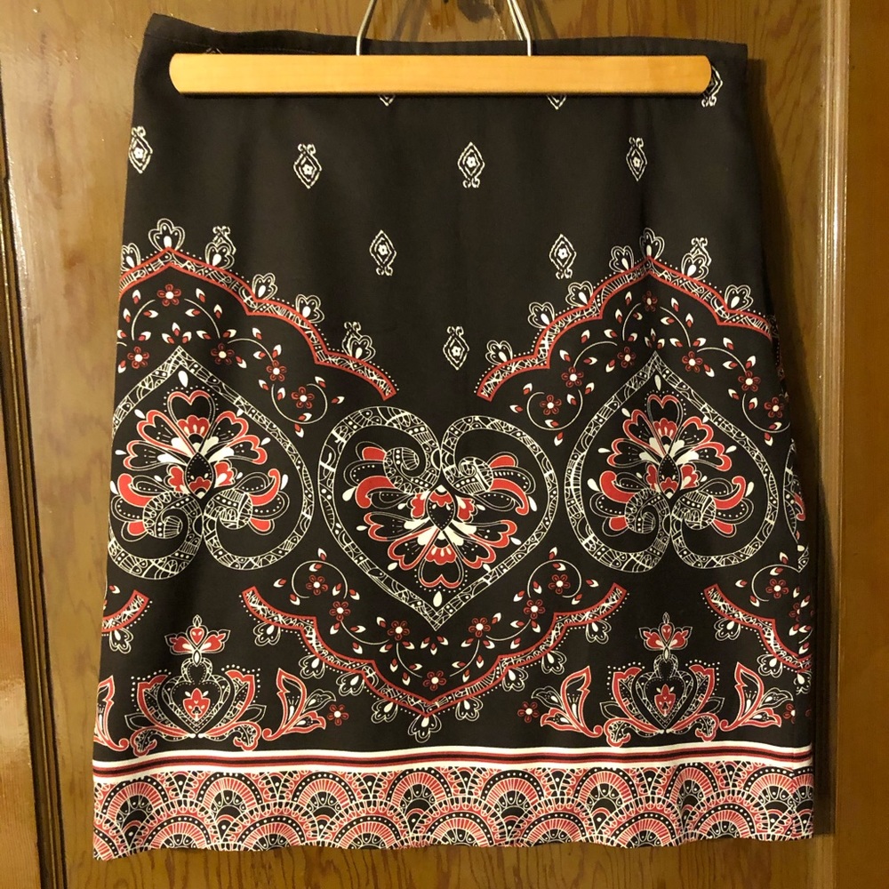 Loft silk blend skirt